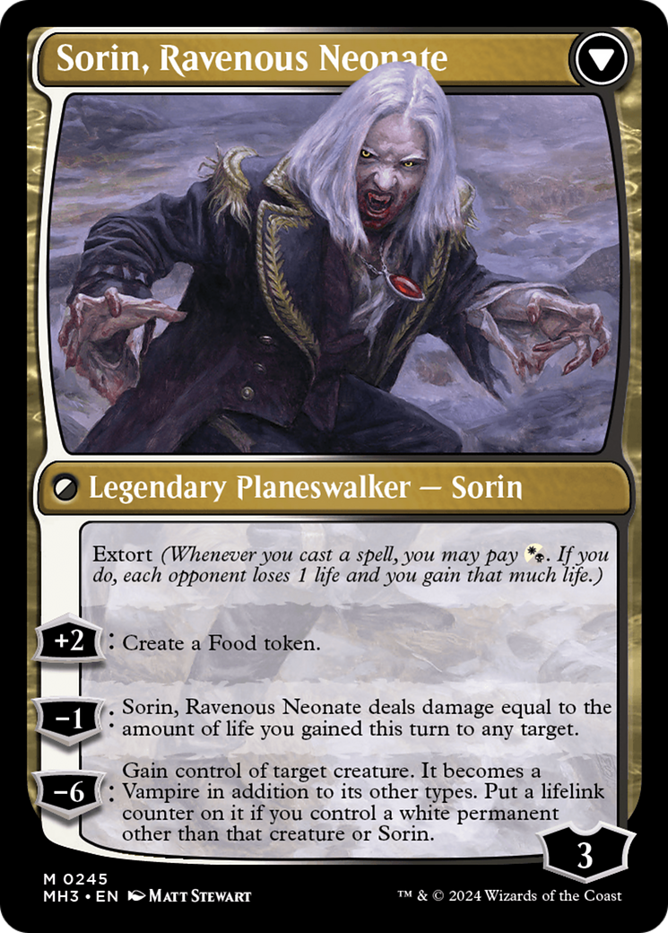 Sorin of House Markov // Sorin, Ravenous Neonate [Modern Horizons 3] | Mega City Incorporated