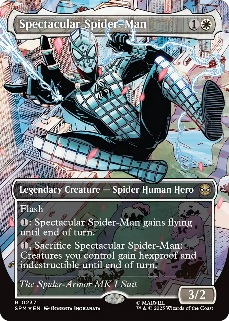 Spectacular Spider-Man (0237) (Borderless) (Textured Foil) [Marvel's Spider-Man] | Mega City Incorporated