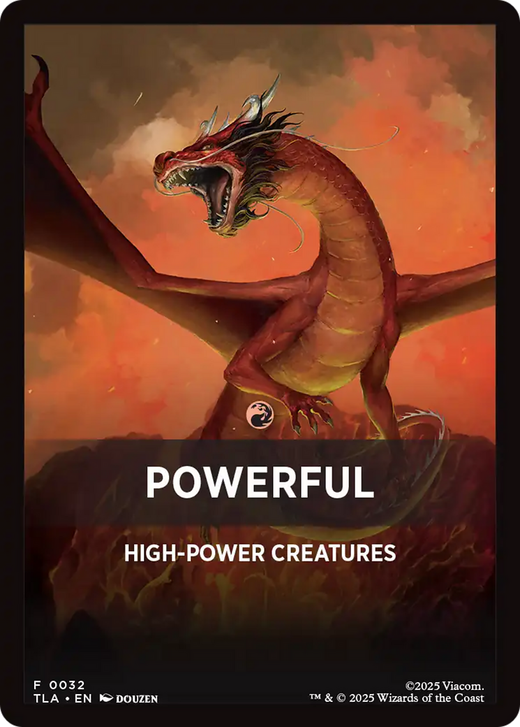 Powerful Theme Card [Avatar: The Last Airbender Tokens] | Mega City Incorporated