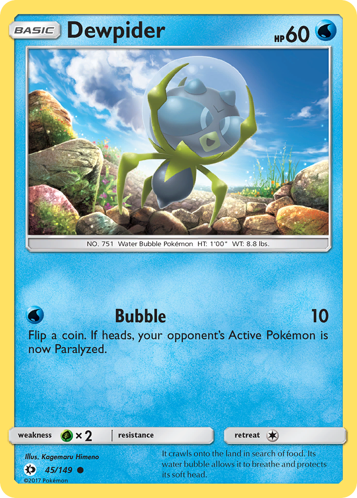 Dewpider (45/149) [Sun & Moon: Base Set] | Mega City Incorporated