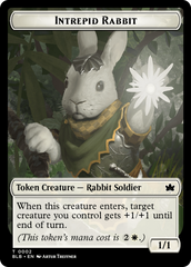 Bat // Intrepid Rabbit Double-Sided Token [Bloomburrow Tokens] | Mega City Incorporated