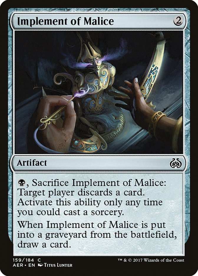 Implement of Malice [Aether Revolt] | Mega City Incorporated