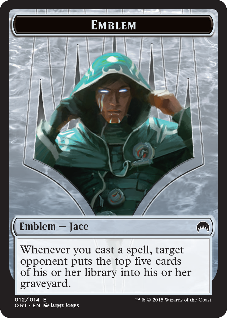 Pest // Jace, Telepath Unbound Emblem Double-Sided Token [Secret Lair: From Cute to Brute Tokens] | Mega City Incorporated