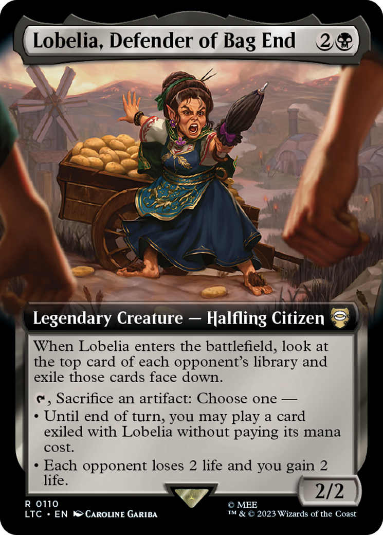 Lobelia, Defender of Bag End (Extended Art) [The Lord of the Rings: Tales of Middle-Earth Commander] | Mega City Incorporated