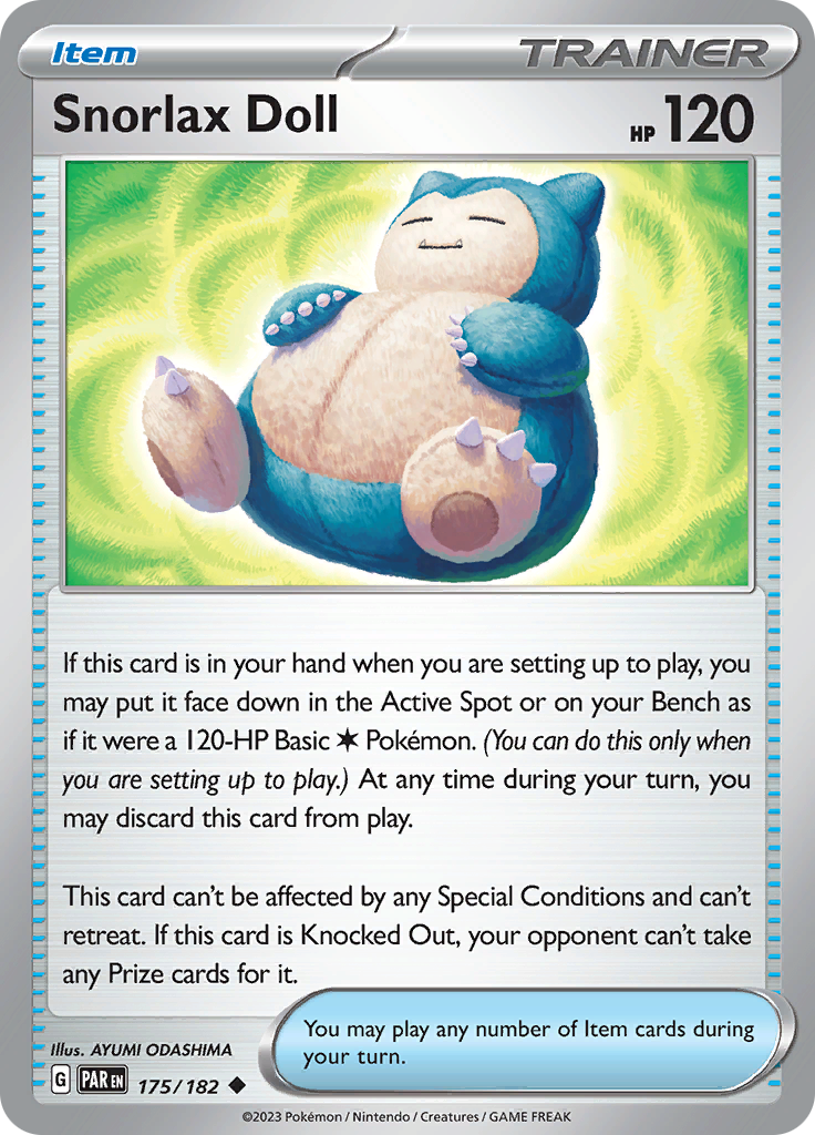 Snorlax Doll (175/182) [Scarlet & Violet: Paradox Rift] | Mega City Incorporated