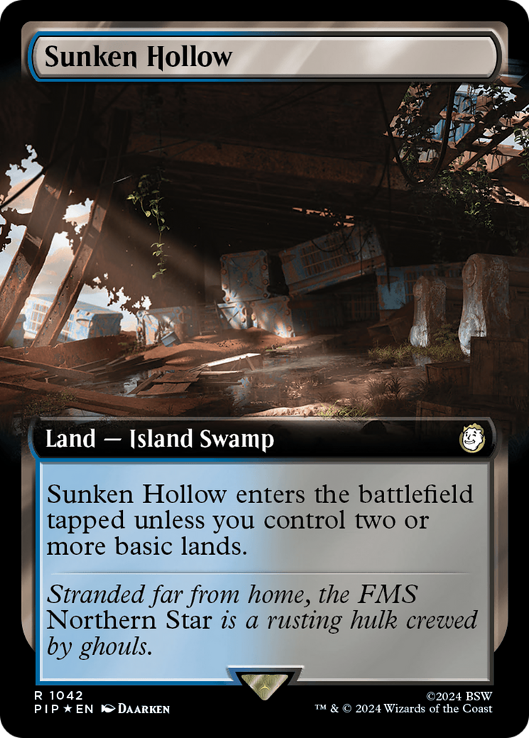 Sunken Hollow (Extended Art) (Surge Foil) [Fallout] | Mega City Incorporated