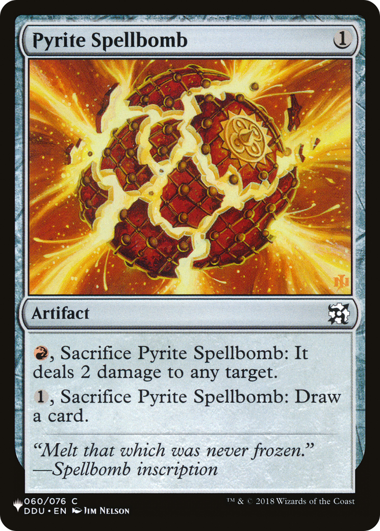 Pyrite Spellbomb [The List] | Mega City Incorporated
