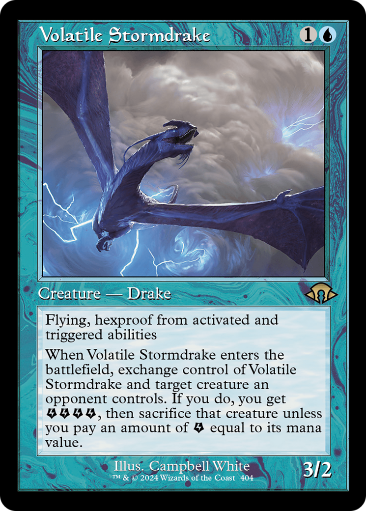 Volatile Stormdrake (Retro) [Modern Horizons 3] | Mega City Incorporated