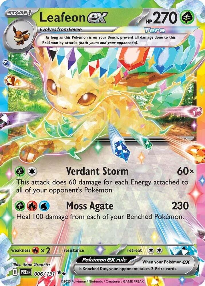 Leafeon ex (006/131) [Scarlet & Violet: Prismatic Evolutions] | Mega City Incorporated