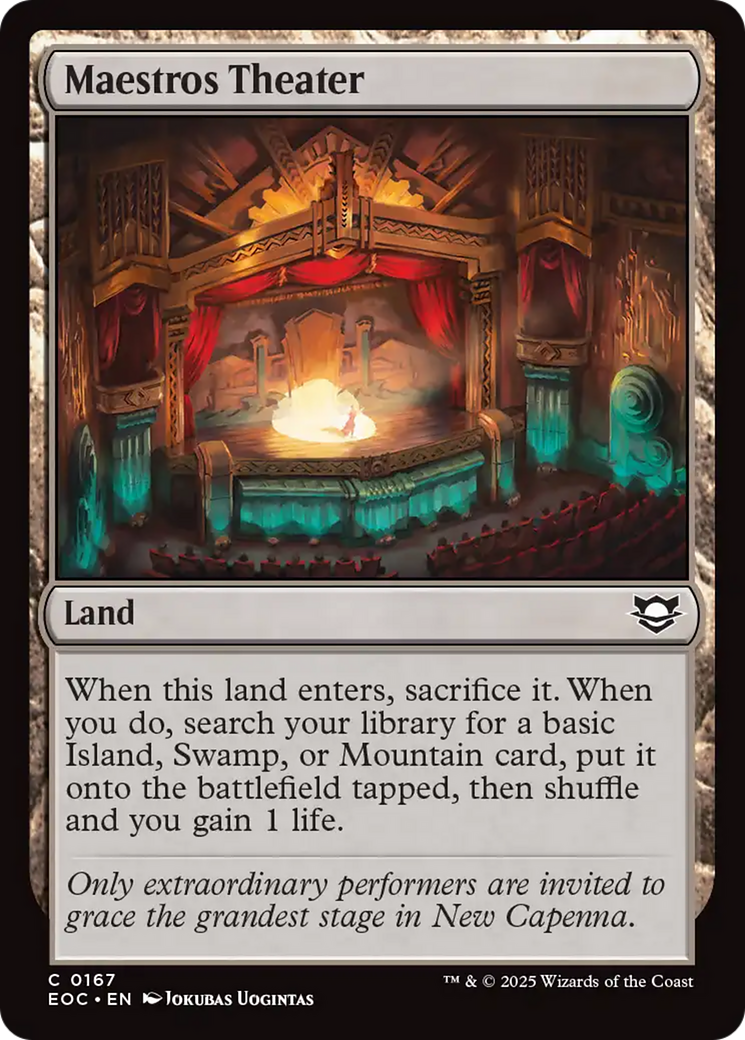 Maestros Theater [Edge of Eternities Commander] | Mega City Incorporated