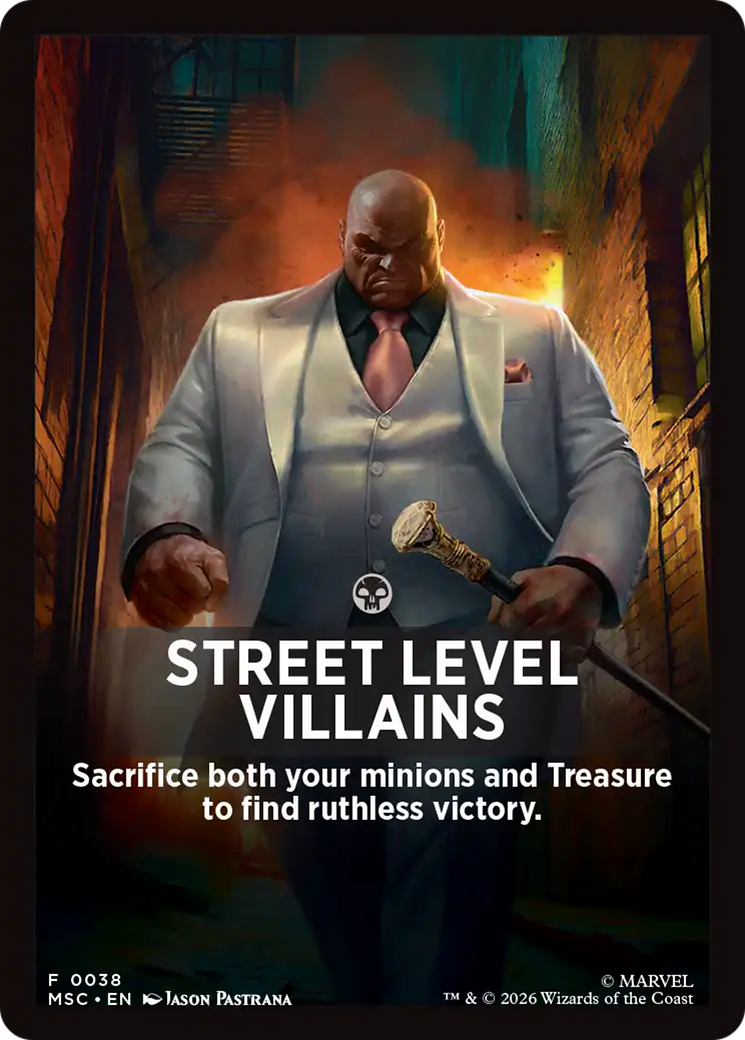 Street Level Villains Theme Card [Marvel Super Heroes Commander] | Mega City Incorporated