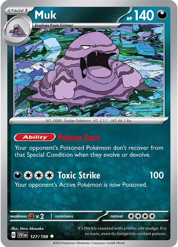 Muk (127/198) [Scarlet & Violet: Base Set] | Mega City Incorporated