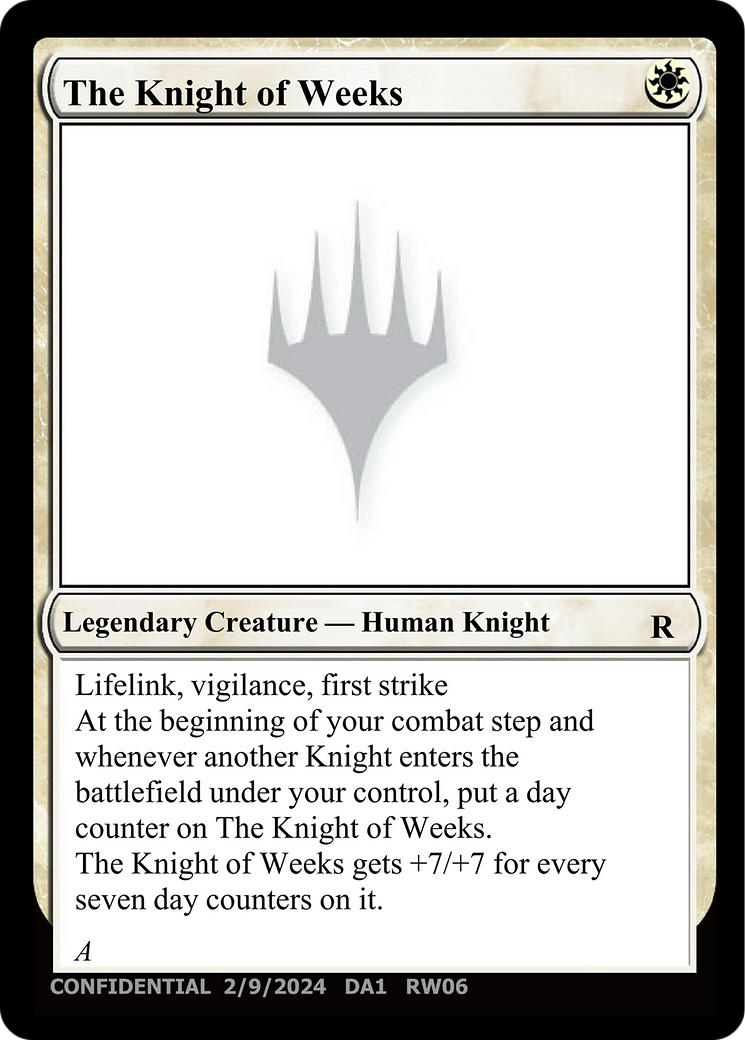 The Knight of Weeks [Unknown Event] | Mega City Incorporated