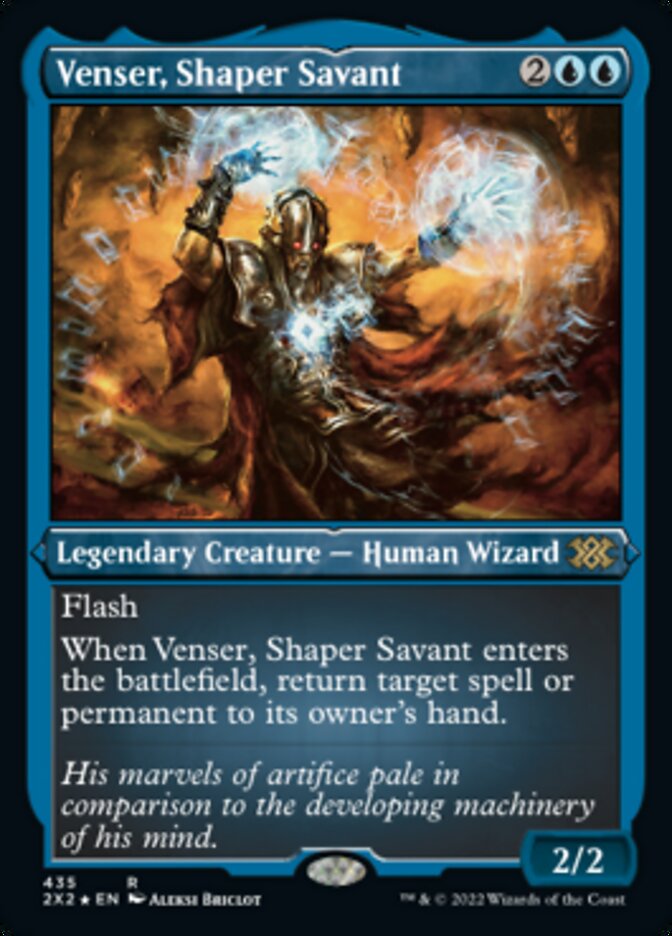 Venser, Shaper Savant (Foil Etched) [Double Masters 2022] | Mega City Incorporated