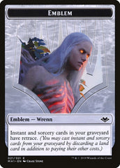 Zombie (007) // Wrenn and Six Emblem (021) Double-Sided Token [Modern Horizons Tokens] | Mega City Incorporated