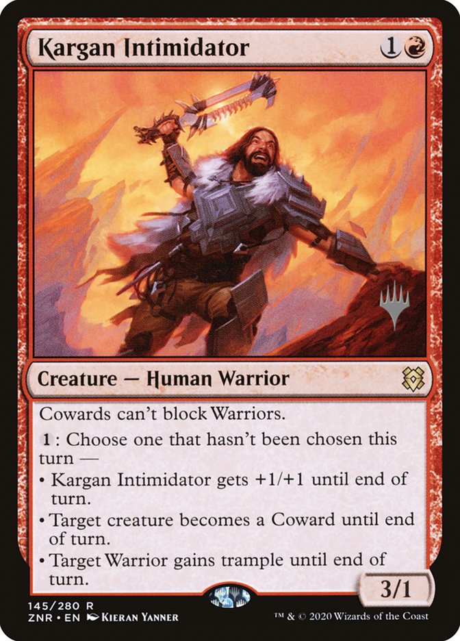 Kargan Intimidator (Promo Pack) [Zendikar Rising Promos] | Mega City Incorporated