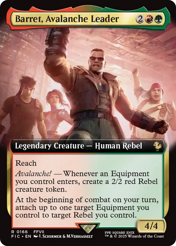 Barret, Avalanche Leader (Extended Art) [FINAL FANTASY Commander] | Mega City Incorporated