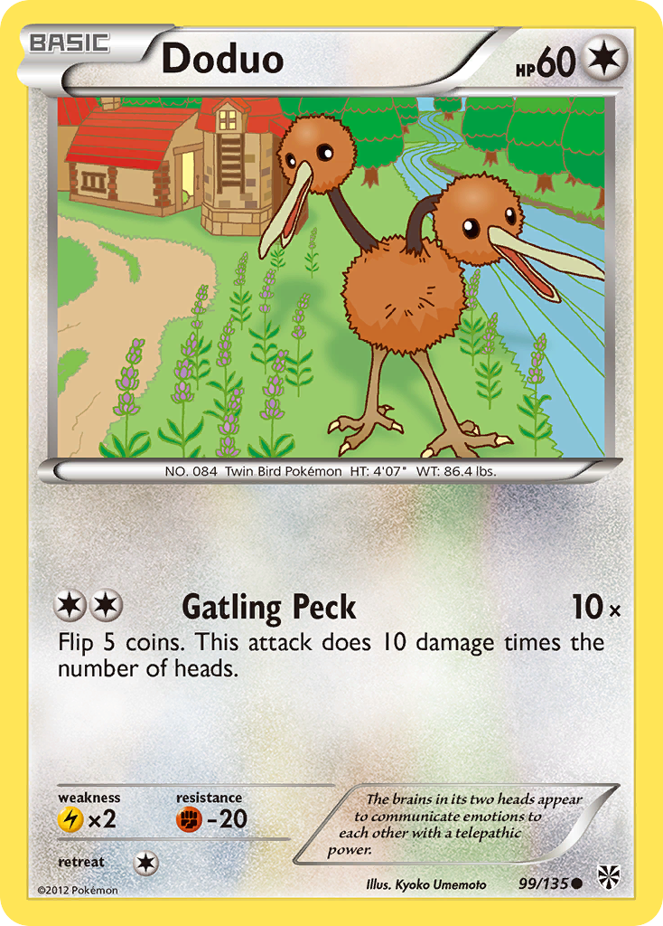 Doduo (99/135) [Black & White: Plasma Storm] | Mega City Incorporated