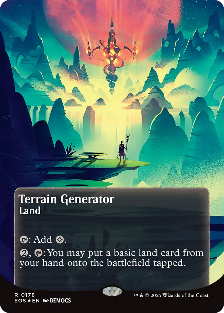 Terrain Generator (0178) (Borderless) (Galaxy Foil) [Edge of Eternities: Stellar Sights] | Mega City Incorporated