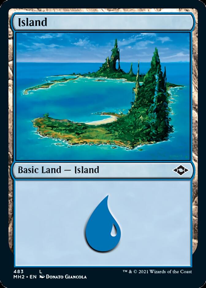 Island (483) (Foil Etched) [Modern Horizons 2] | Mega City Incorporated