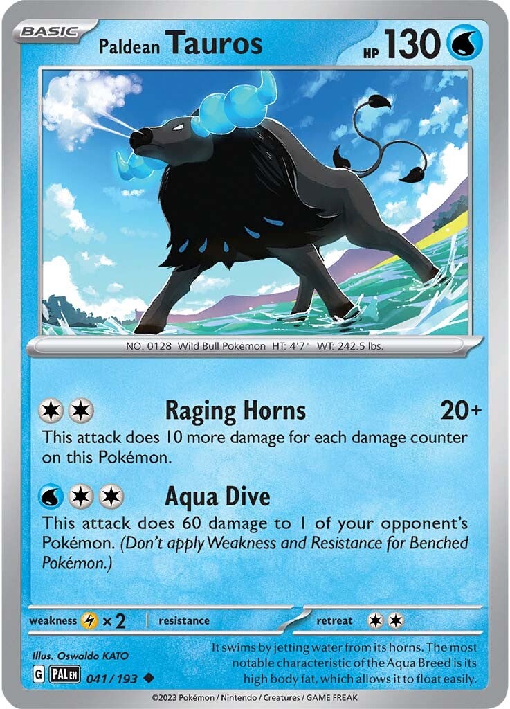 Paldean Tauros (041/193) [Scarlet & Violet: Paldea Evolved] | Mega City Incorporated