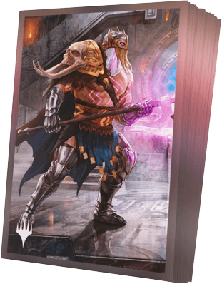 GAMEGEN!C Magic: The Gathering | Reality Fracture Premium Art Sleeves - Garruk of the Veil | Mega City Incorporated