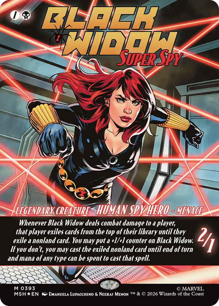 Black Widow, Super Spy (Borderless) (0393) [Marvel Super Heroes] | Mega City Incorporated