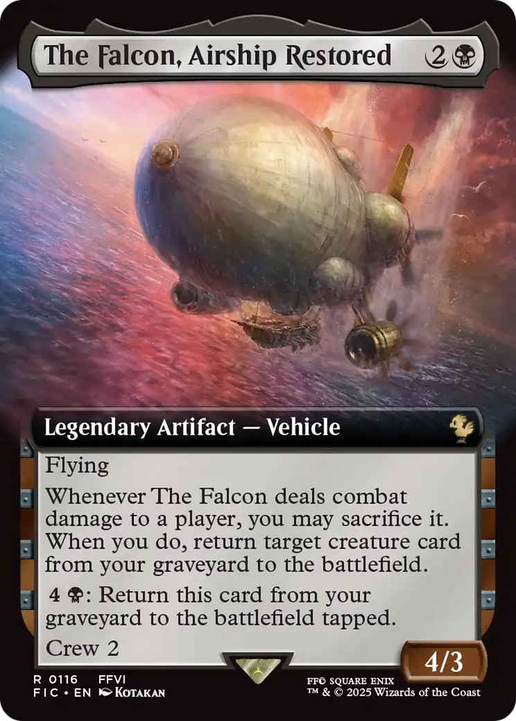The Falcon, Airship Restored (Extended Art) [FINAL FANTASY Commander] | Mega City Incorporated