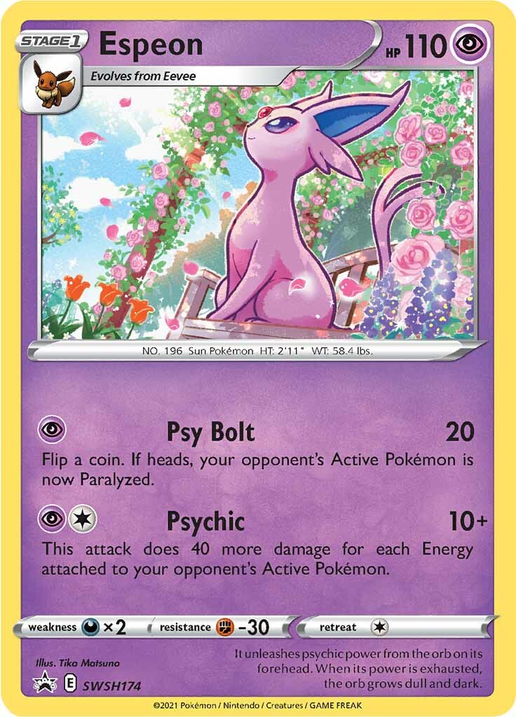 Espeon (SWSH174) [Sword & Shield: Black Star Promos] | Mega City Incorporated