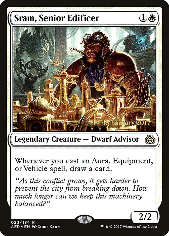 Sram, Senior Edificer [Aether Revolt Prerelease Promos] | Mega City Incorporated