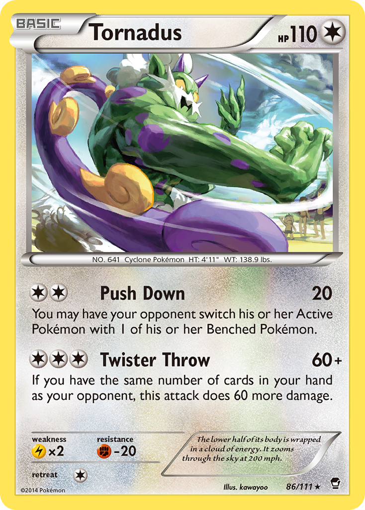 Tornadus (86/111) [XY: Furious Fists] | Mega City Incorporated