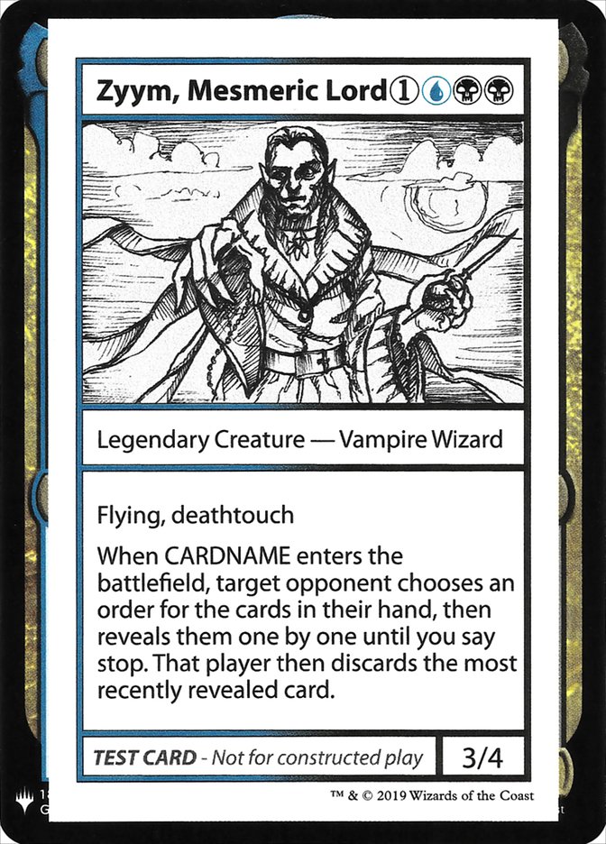 Zyym, Mesmeric Lord [Mystery Booster Playtest Cards] | Mega City Incorporated