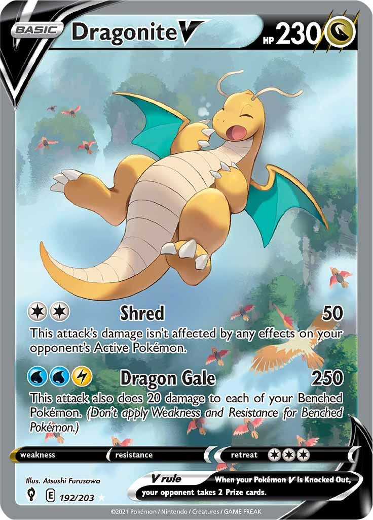 Dragonite V (192/203) [Sword & Shield: Evolving Skies] | Mega City Incorporated