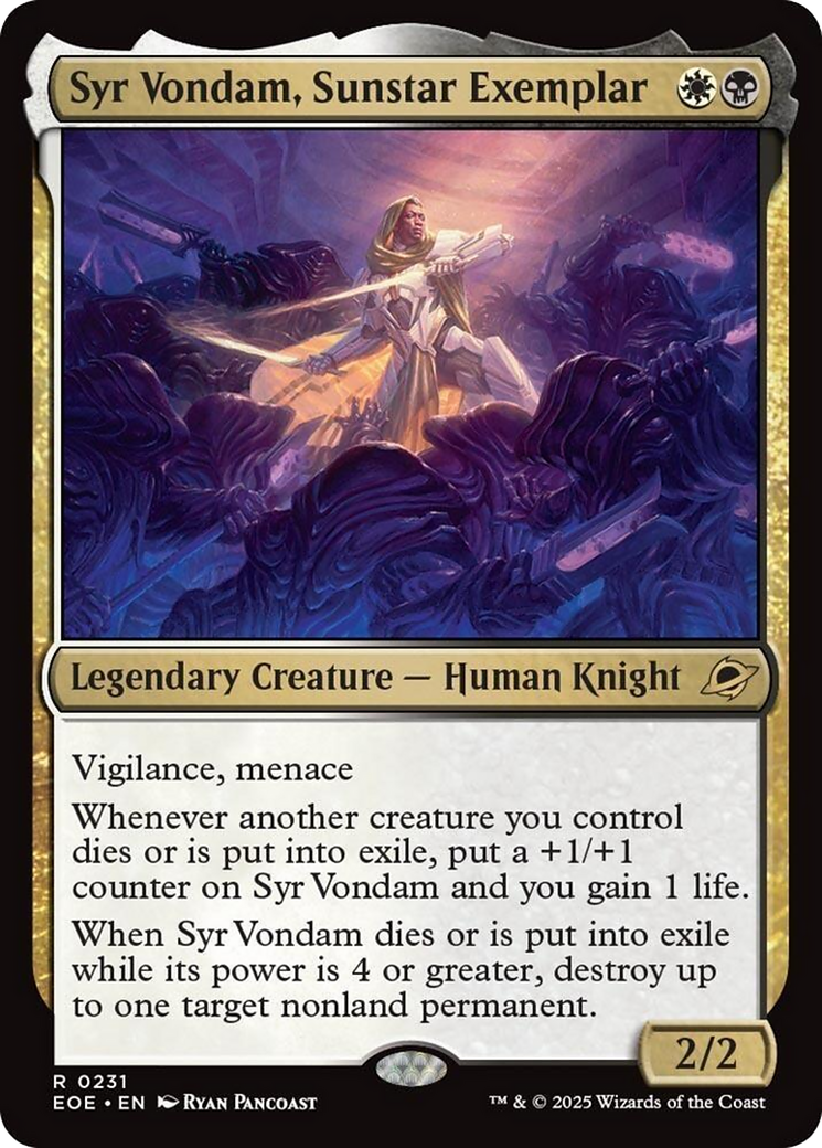 Syr Vondam, Sunstar Exemplar [Edge of Eternities] | Mega City Incorporated