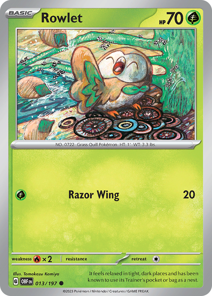 Rowlet (013/197) [Scarlet & Violet: Obsidian Flames] | Mega City Incorporated