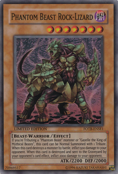 Phantom Beast Rock-Lizard [FOTB-ENSE1] Super Rare | Mega City Incorporated