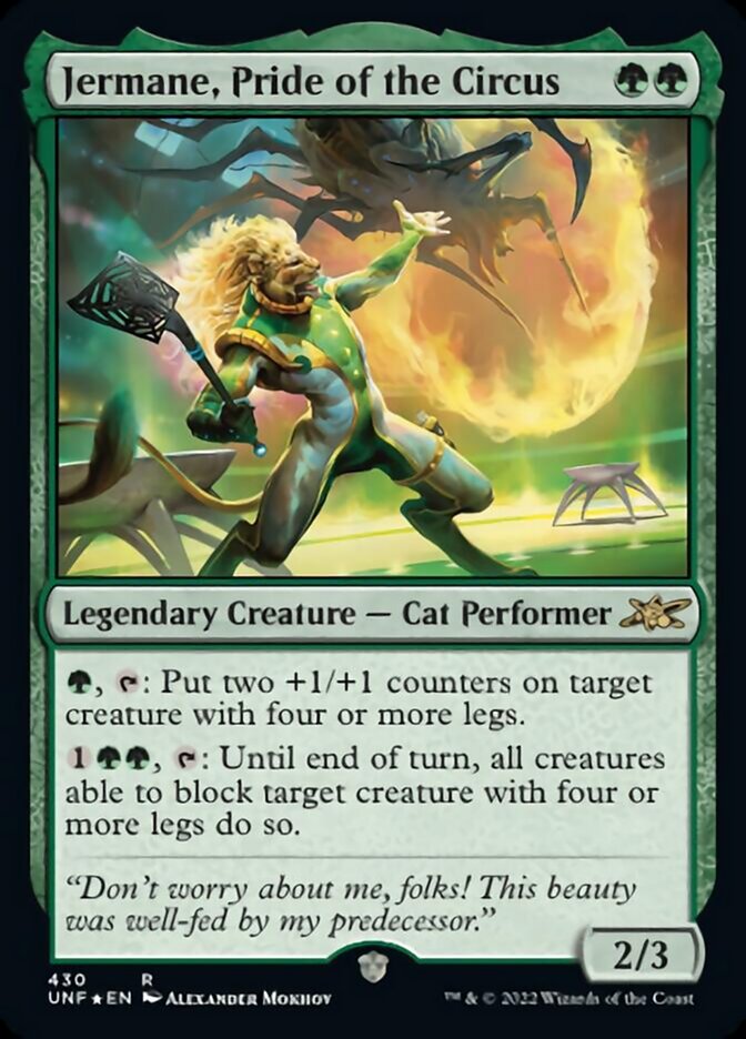Jermane, Pride of the Circus (Galaxy Foil) [Unfinity] | Mega City Incorporated