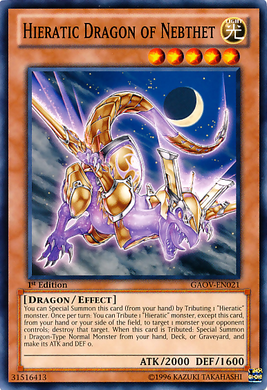 Hieratic Dragon of Nebthet [GAOV-EN021] Common | Mega City Incorporated