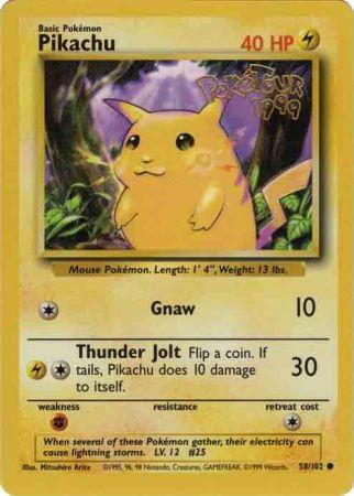 Pikachu (58/102) (PokeTour 1999 Promo) [Miscellaneous Cards] | Mega City Incorporated