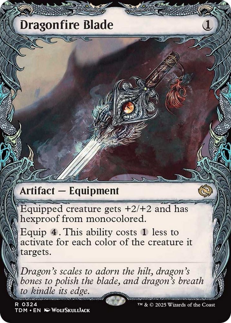 Dragonfire Blade (Showcase) [Tarkir: Dragonstorm] | Mega City Incorporated