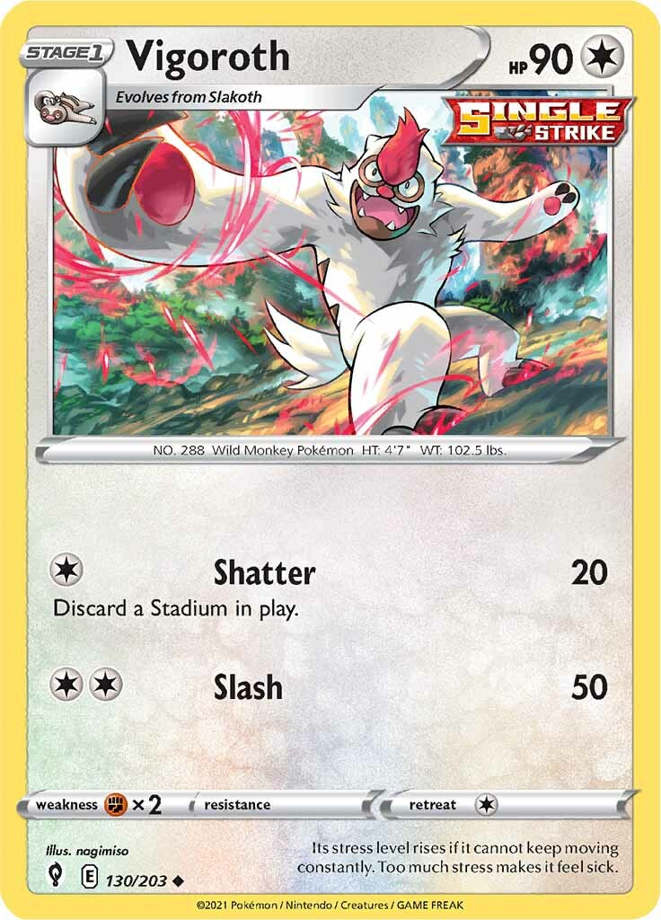 Vigoroth (130/203) [Sword & Shield: Evolving Skies] | Mega City Incorporated