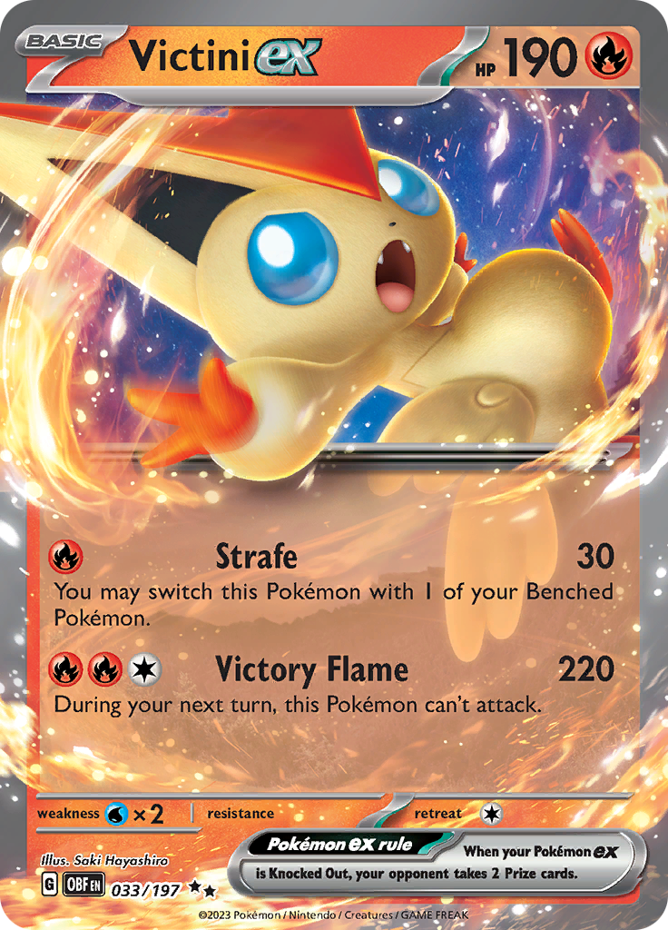 Victini ex (033/197) [Scarlet & Violet: Obsidian Flames] | Mega City Incorporated