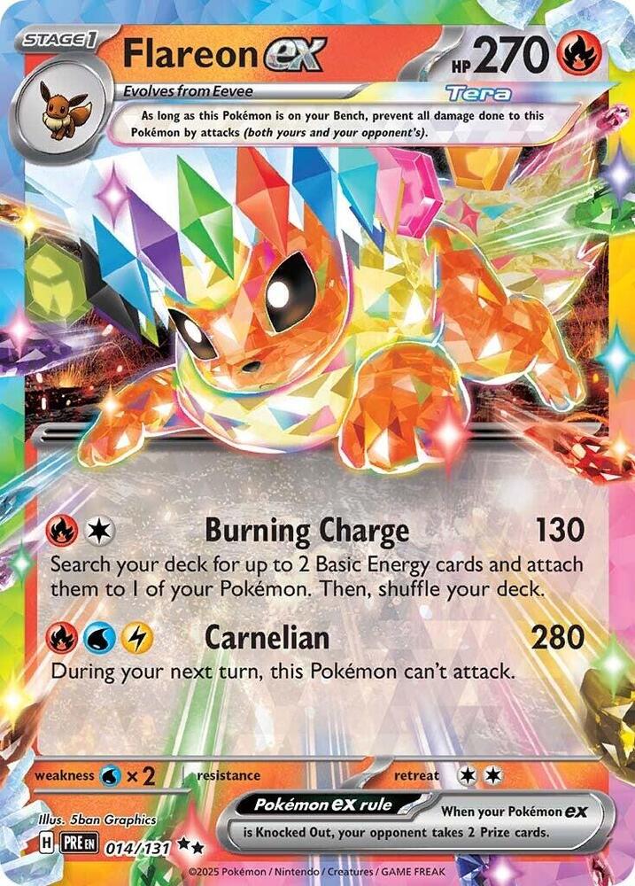 Flareon ex (014/131) [Scarlet & Violet: Prismatic Evolutions] | Mega City Incorporated