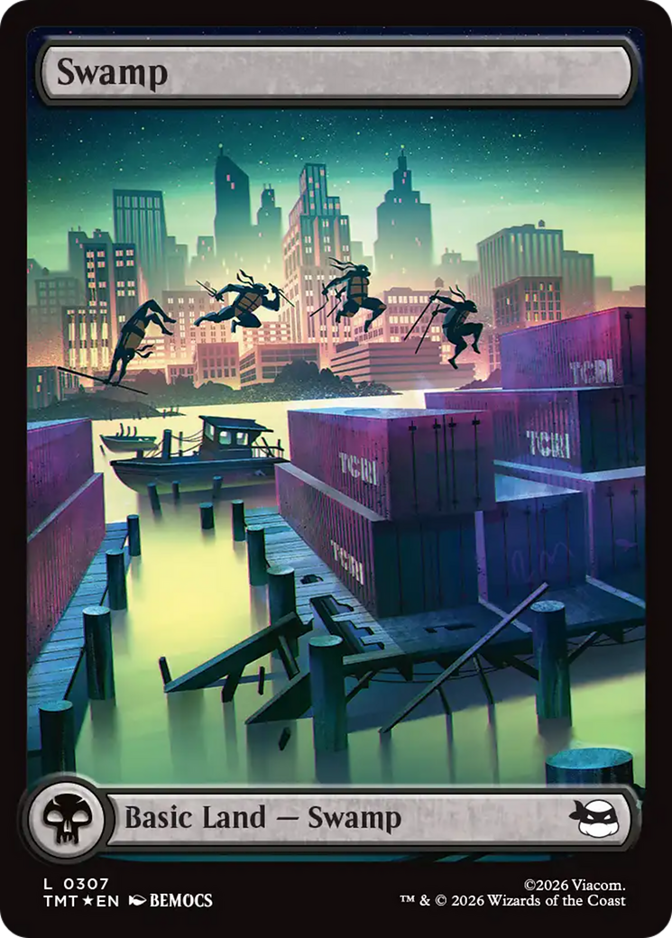 Swamp (0307) (Surge Foil) [Teenage Mutant Ninja Turtles] | Mega City Incorporated