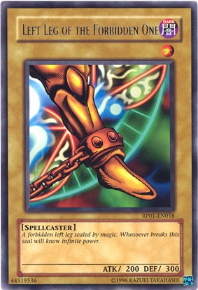 Left Leg of the Forbidden One [RP01-EN018] Rare | Mega City Incorporated