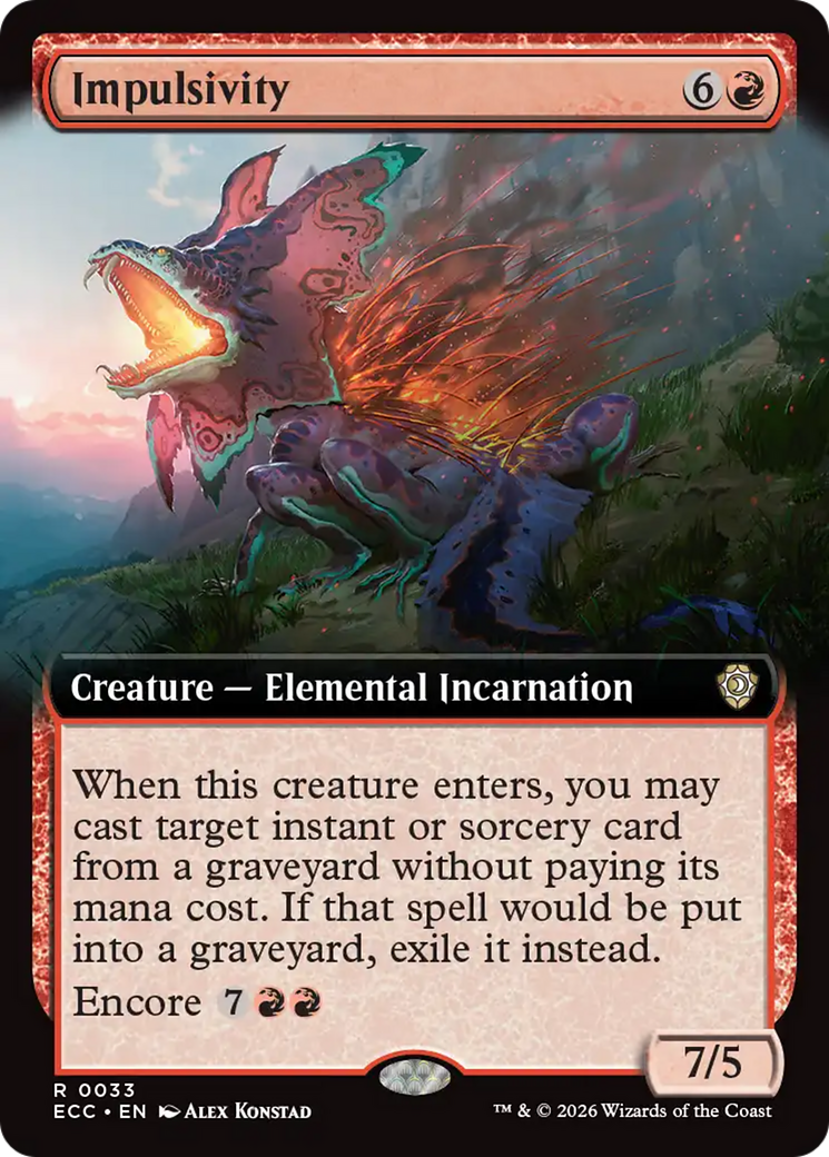 Impulsivity (Extended Art) [Lorwyn Eclipsed Commander] | Mega City Incorporated