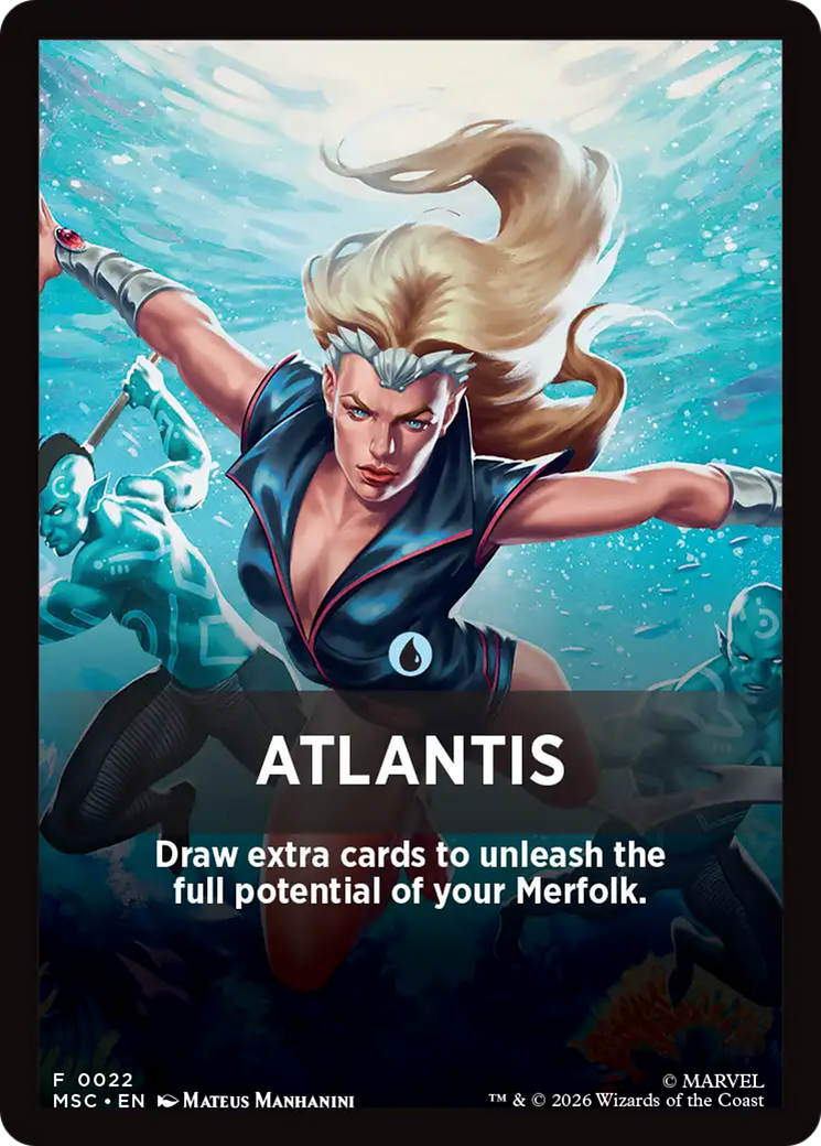 Atlantis Theme Card [Marvel Super Heroes Commander] | Mega City Incorporated