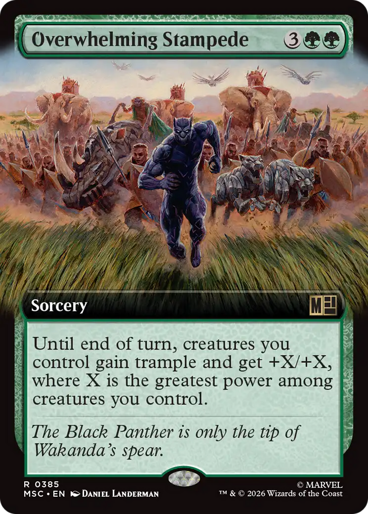 Overwhelming Stampede (Extended Art) [Marvel Super Heroes Commander] | Mega City Incorporated