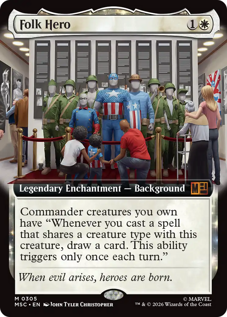 Folk Hero (Extended Art) [Marvel Super Heroes Commander] | Mega City Incorporated