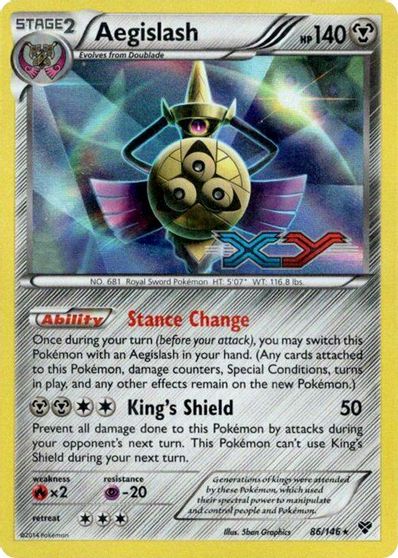 Aegislash (86/146) (Prerelease Promo) [XY: Black Star Promos] | Mega City Incorporated